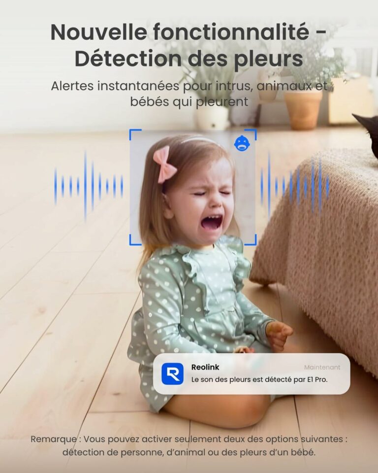 reolink camera E1 pro bebe enfant babycam